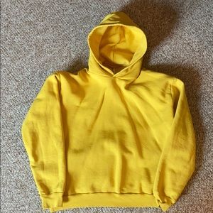 Yellow Vintage Style Hoodie by American Apparel